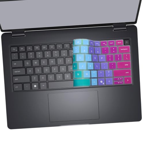 Keyboard Cover for 2026 2025 Dell Pro 14 PC14250/14255-Rainbow | Pro 14 Plus PB14250/14255,Pro 14 Max MC14250/14255 14'' (NOT FIT Dell Pro Max 14 Premium & Education/Rugged/Essential 14) - color: Rainbow