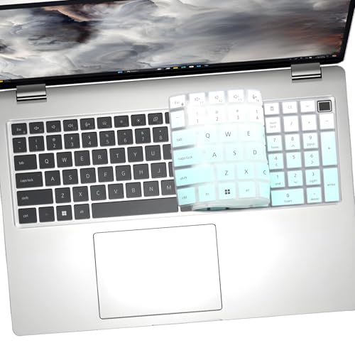 2 PCS Keyboard Cover for 16" Dell Pro 16/Pro 16 Plus/Pro Max 16 PB16250 PB16255 PC16250 PC16255 MC16250 MC16255, Dell Pro Max 18 Plus MB1825 2026-2024 18'' Laptop (NOT FIT Pro 16 Premium DA16250) - color: MGreen+Clear