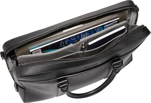 Cole Haan Men's Triboro Leather Briefcase - color: Black