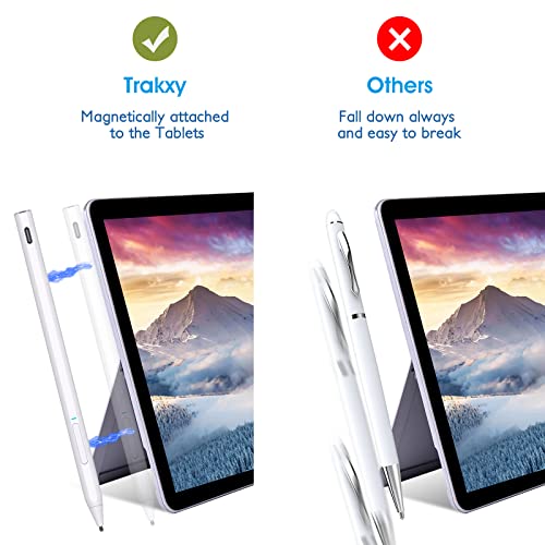 Surface Stylus Pen Digital Pen for Microsoft Surface Pro X/9/8/7/6/5/4/3/Surface Laptop 5/4/3/2/1 Surface go 3/2/1 Book 2/1 Studio Magnet 4096 Pressure Palm Rejection Rechargeable Stylus Pen - color: White