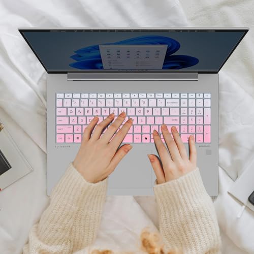 Keyboard Cover for 2026 2025 2024 HP EliteBook 660/665 G11 16 inch, ProBook 460/465 G11 16-in, HP ProBook 4 G1ah 16" Laptop Protective Skin(NOT FIT HP EliteBook 660 665 G8/G9/G10) -Ombre Pink - color: Ombre Pink