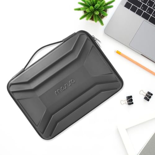 MOSISO 13-14 inch Laptop Hard Case, Waterproof Shockproof Laptop Sleeve Compatible with MacBook Neo 13/Air 13.3 13.6/Pro 13/14,HP Dell ASUS Lenovo, Symmetrical Trapezoid EVA Computer Bag, Gray - color: Gray, size: 13.3 inch