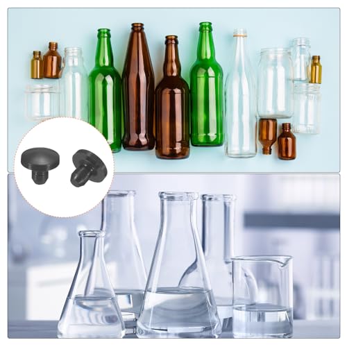 uxcell 25Pcs Silicone Plugs, Rubber Round Snap in Locking Hole Plugs for 2.5-3mm Hole, Hole Stoppers Waterproof Hole Plug for Metal Tube, Furniture End Caps Inserts, Black - size: 2.5-3mm