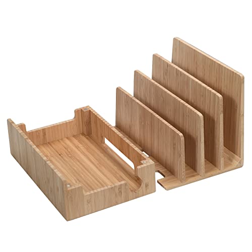 MobileVision Bamboo Charging Station & Multi Device Organizer Slim Version for Smartphones, Tablets, and Laptops - color: Slim Stand Only