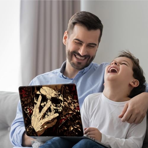 DEGDFSGR 12.1-15.6 Inch Universal Reusable Laptop Skin Sticker Decal, Waterproof Removable Protector for Notebook Cover, Scratch-Resistant Vinyl Cuttable Full Wrap Sticker, Gothic Skull Hand - color: Gothic Skull Hand