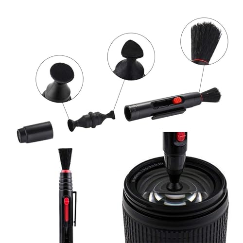 Camera Lens Cleaning Kit - Computer Camera Cleaning Kit, Microfiber Cloths, Sensor Brush, Keyboard Dust Blower | Photography Maintenance Tool for DSLR Mirrorless Laptop Props Screen Care