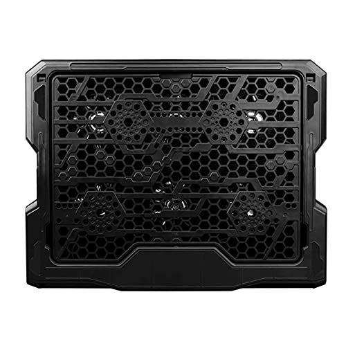 Laptop Cooling Pad for 12"-17" Notebook with Adjustable Fan Speed Adjustable Mount Stand, Dual USB Ports 6 Silent Fans Cooler Pad Very Silent