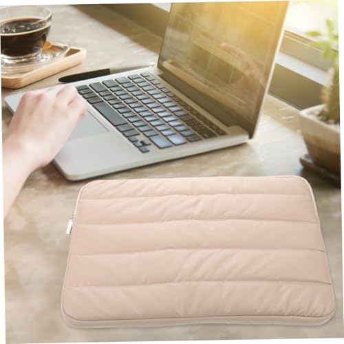 STOBOK Laptop Sleeve Case Water-Resistant Polyester Protective Bag Multiple Compartments for Notebook Tablet for Travel and Work