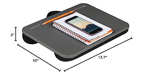 LAPGEAR Compact Lap Desk – Fits Up to 15″ Laptops – Charcoal-– Style No. 43105,(Pack of 12)