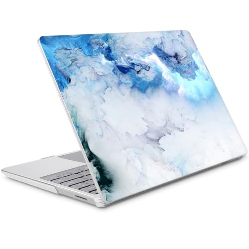 Mektron Surface Laptop Go 12.4 inch Case Compatible with Go 3/2/1 Microsoft Surface Laptop 12.4" Cover 2023-2020 Releases Model 1943/2013 Plastic Hard Shell Case, Cloud & Lightning - color: Cloud & Lightning