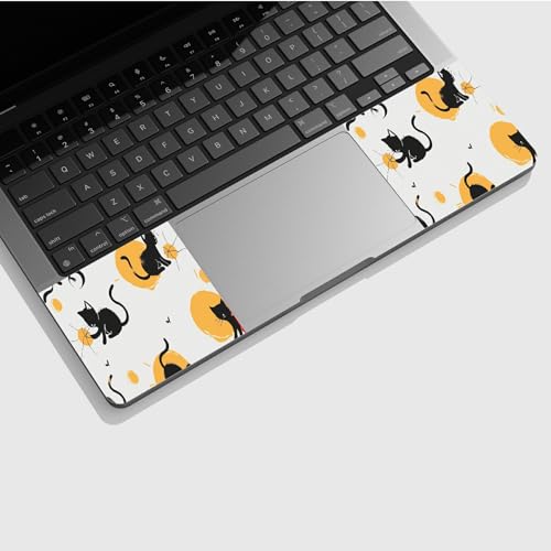 Universal Laptop Skin Sticker with 2 Wrist Pad Skins, Waterproof Scratch Resistant Vinyl Laptop Cover Decal, Cut to Fit for 11–15.6 Inch MacBook HP Dell Lenovo, Cat Pet - color: Cat Pet