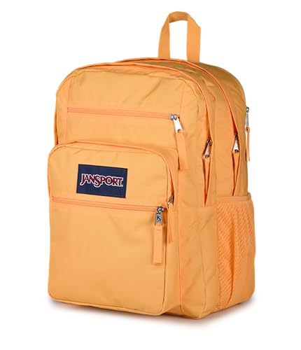 JanSport Laptop Backpack - Computer Bag with 2 Compartments, Ergonomic Shoulder Straps, 15” Laptop Sleeve, Haul Handle - Orange Soda - color: Orange Soda