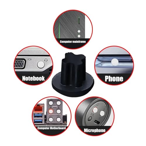 500pcs 3.5mm Silicone Headphone Jack Hole Dust Plug Audio Microphone Interface Stopper Cap Laptop Computer Anti Cover(Orange) - color: Orange