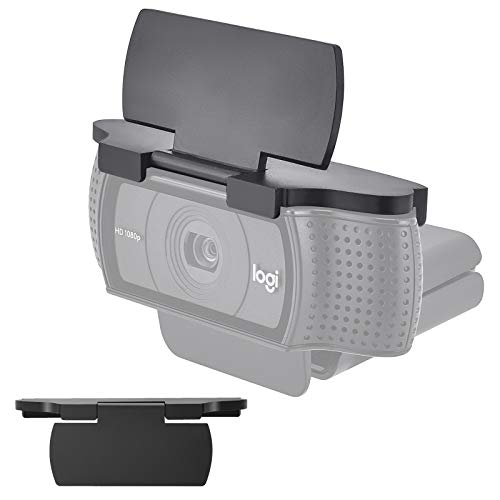 imluckies Webcam Cover for Logitech C920/ C920x/ C930e/ C922x/ C922 HD Pro Stream Webcam, Physical Anti-Peeping, Camera Privacy Shutter Cover Protect Lens and Security, Black