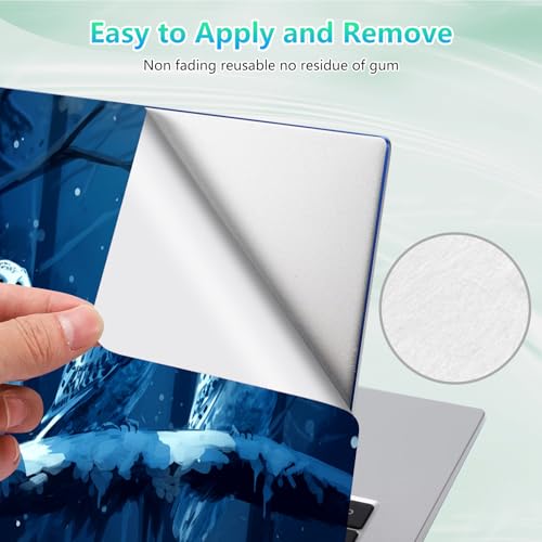 Laptop Skin Sticker Decal 12"-15.6" Universal Laptop/Notebook/Netbook Vinyl - Waterproof Scratch Resistant,Fits HP Dell Lenovo MacBook,2 Free Wrist Pads,Easy Apply & Remove,Cute Cartoon Owl - color: Cute Cartoon Owl