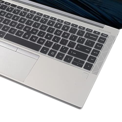 2 PCS Keyboard Cover for HP EliteBook 840 G7 G8 14 Inch Notebook, HP EliteBook 845 G7 G8 14 Inch Notebook PC Model Laptop US Layout Keyboard(Not for HP Elitebook 840 G5/G6)-Black+Clear - color: Black+Clear