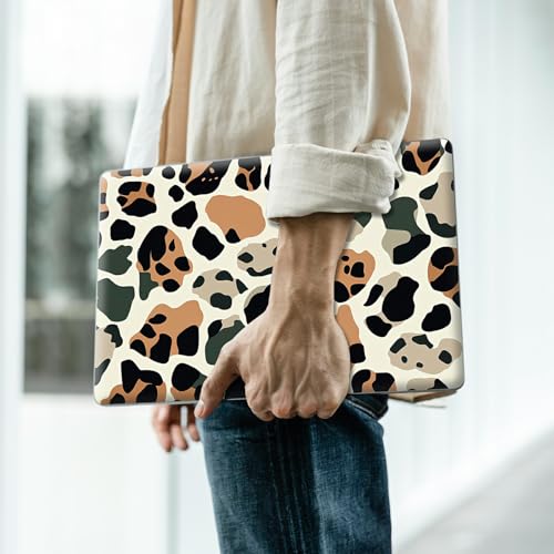 Reusable Universal Laptop Skin Sticker, Cut to Fit for 11.6–15.6 Inch Laptops, Waterproof Protective Film, No-Residue - Leopard Print - color: Leopard Print