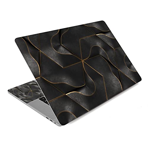 Laptop Stickers Decal,12 13 14 15 15.6 inches Netbook Laptop Skin Sticker Reusable Protector Cover Case for Toshiba Hp Samsung Dell Apple Acer Leonovo Sony Asus Laptop Notebook (Black Maze) - color: Black Maze