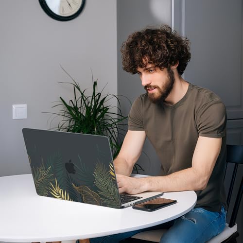 AKIT for MacBook Air 13 inch Case M5 M4 M3 M2 2026-2022, Bush | A3449 A3240 A3113 A2681, Vivid Pattern Hard Shell Laptop Case+Screen Protector+Keyboard Cover for MacBook Air 13.6 inch - color: Bush