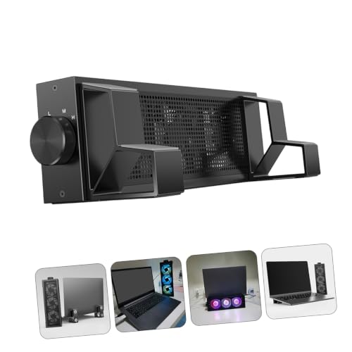 BESPORTBLE RGB Laptop Cooling Pad Adjustable Fan Gaming Notebook Stand Heat Dissipation Holder for Desk and Bed Use