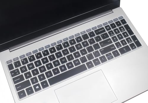 Silicone Keyboard Skin Cover Compatible for HP OmniBook 5 AI 16" 16-ag 16-af 16-ba 16-bc 16z-ag100 16z-bc100 Series Laptop 16-af1037nr 16-bc1047nr (NOT for OmniBook 5 16-fb/cf 14-he/fp Series) (Black) - color: Black