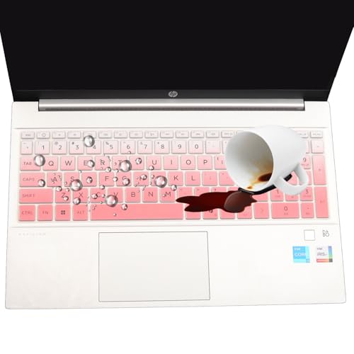 Keyboard Cover for HP OmniBook 5 AI 16" 16-ag 16-af 16-ba 16-bc Series 16z-ag100 16z-bc100 16-af1037nr 16-bc1047nr 16 inch Laptop Keyboard Skin (NOT FIT OmniBook 5 16-cf 16-bf 16-fb, OmniBook 3/7/X) - color: Ombrepink
