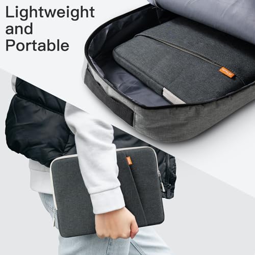 JETech Laptop Sleeve for MacBook Neo (A18 Pro), 14-InchMacBook Air/Pro, MacBook Pro M1-M5 2021-2026, Waterproof Bag Case with Pocket, Compatible with 14 Inch Notebook (Dark Grey) - color: Dark Grey, size: 14-Inch
