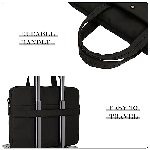14 Inch Laptop Sleeve Case Carrying Padded Bag with Handle, Black | Compatible with 14 Inch Macbook Pro M1 M2 M3 M4 M5 Laptop Computer, Slim Lightweight Protective Computer Portable Bag - color: Black, size: 14 Inch