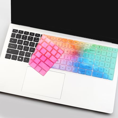 Keyboard Cover for Dell Inspiron 15 7510 5510 5515 5518 3510 3511 3515 3525 & Inspiron 16 7610, Dell Latitude 3520, Dell Vostro 15 5000 5510 15.6,2025 Dell 15 Laptop DC15250 DC15255-Colorful - color: Colorful
