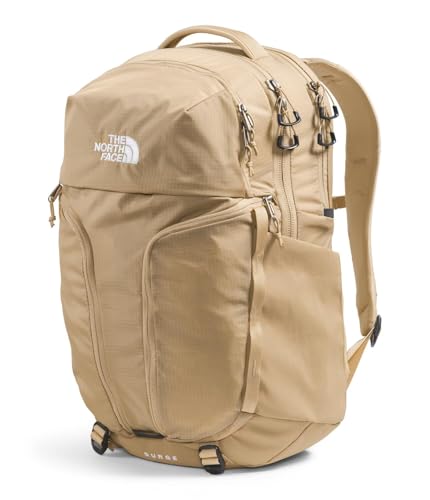 The North Face Women's Surge Commuter Laptop Backpack - PFAS Free, Khaki Stone, One Size - color: Khaki Stone