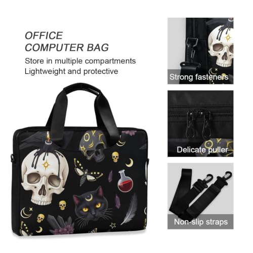 MNSRUU Laptop Bag for 15.6 inch Black Gothic Bats - color: Moth Th0010