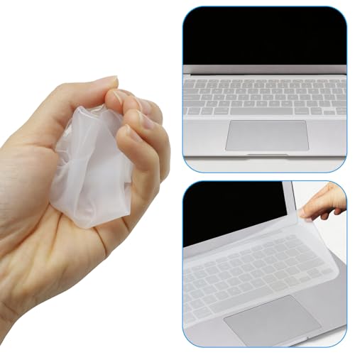 Universal Keyboard Protector Cover, 15-17 Inch | Clear Silicone, Waterproof, Dustproof, Ultra Thin, For Dell HP Acer ASUS Lenovo MacBook - size: 15-17 Inch