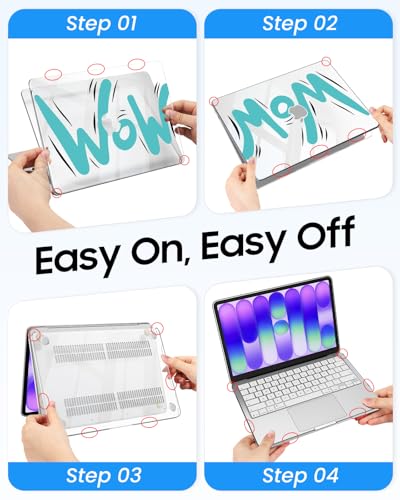 Fintie Case for MacBook Neo 13 Inch with Keyboard Skin & Screen Protector | 2026 A3404, Snap-On Design, Slim Fit, Hard Shell Cover, Crystal Wow - color: Crystal Wow