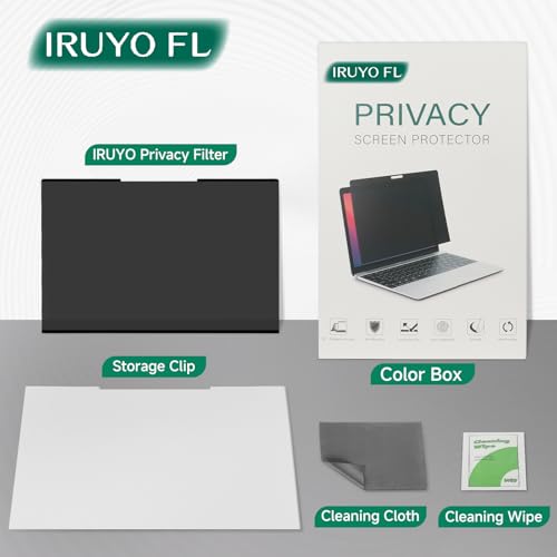 Nano-Suction Laptop Privacy Screen 14 Inch 16:9, Removable Screen Privacy Shield for Laptop, Anti Glare, Anti Bule Light, Screen Protector for Lenovo HP Dell Acer Asus Thinkpad - size: Laptop 14 inch 16:9