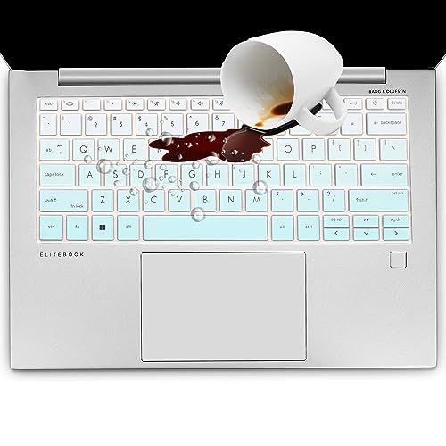 Keyboard Cover for HP EliteBook 830 835 840 845 1040 G9 G10 13.3 14 inch Laptop Accessories Keyboard Protective Skin (Not fit 840 845 1040 G8 G7 G6 G5 G4 G3)-OmbreMint - color: OmbreMint