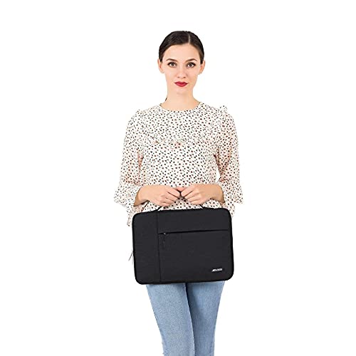 MOSISO Laptop Case 13.3 inch, 13-13.3 inch Laptop Sleeve with Handle Compatible with MacBook Air/Pro 13/Pro 14 M5 M4 M3 M2 M1,HP Dell ASUS Lenovo, Polyester Multifunctional Computer Bag, Black - color: Black, size: 13.3 inch