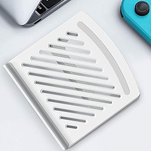 Laptop Stand for Desk Stable Foldable Adjustable Multi-Angle Computer Desktop Holder Ventilated Lapdesks Riser for Mackbook, Lenovo, Dell, iPad, HP - Within 17' (White) - color: white