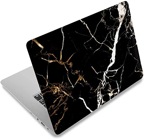 Laptop Skin Sticker Decal,12" 13" 13.3" 14" 15" 15.4" 15.6 inch Laptop Skin Sticker Cover Art Decal Protector Notebook PC (Black Marble) - color: Black Marble