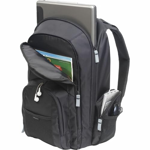 Targus Groove Laptop Backpack for Laptops up to 17-inches, Water Resistant Travel Backpack for Men and Women, Black (CVR617) - size: 17 Inch, style: Groove