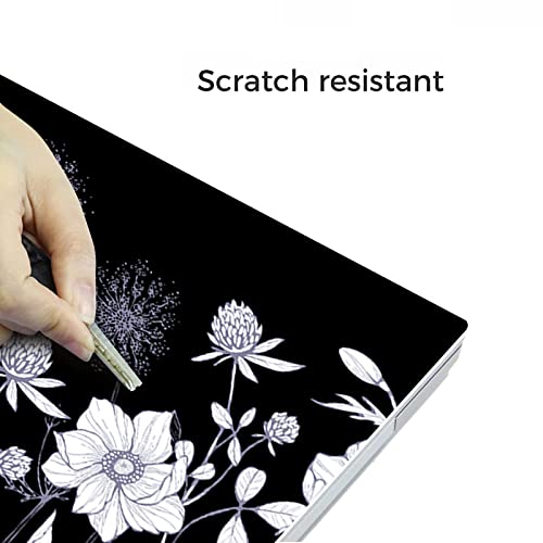Laptop Notebook Skin Sticker Cover Decal, 12 13 13.3 14 15 15.4 15.6 inch Laptop Vinyl Skin Sticker Cover Art Protector Notebook PC (White Flowers) - color: White Flowers