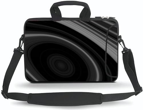 14 15 15.4 15.6 inch Messenger Bag Carrying Case Sleeve with Handle Accessory Pocket Fits 14 to 15-Inch Laptops/Notebook/Ebooks/Kids Tablet/Pad(Black) - color: Black, size: 14-15.6 inch