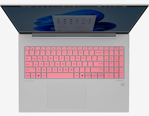 CaseBuy Keyboard Cover Skin for 2026-2024 HP EliteBook 16 inch Laptop | for HP EliteBook 6 G1a 16", EliteBook 660/665 G11 16 inch, HP ProBook 460/465 G11 16-in Accessories Protective Skin, Pink - color: Pink