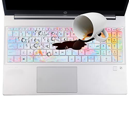 Keyboard Cover for 15.6 HP Laptop/HP Pavilion 15-eg 15-er 15-eh 15-er 15t-eg300/eg100/eg200 15-er1000 15-er1025od 15-er1047nr 15-eg3053cl 15-eg3055cl 15-eg0025nr eg3097nr eg1053cl eg3071cl 15-eh1052wm - color: Colors