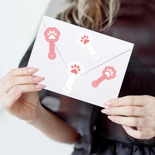 for iPad Case with 10 Sets of 100 Pcs Cute DIY Vinyl Laptop Stickers Tweezers Decals, Waterproof Aesthetic Stickers Suitable for Phone, Water Bottles, Cups, Suitcases, Anywhere-Cat Paw - color: Cat Paw