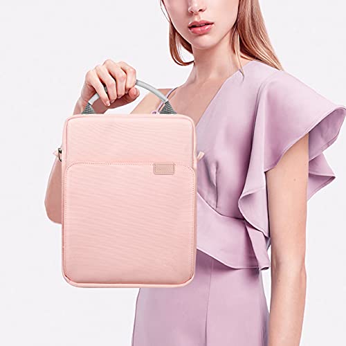 TiMOVO 9-11" Tablet Sleeve Bag Carrying Case with Strap, Pink | Fits iPad A16 11", Pad Air 11/5th & 4th 10.9", 10th Gen/10.2", Galaxy Tab A11 Plus, Multi-Pocket, Handle, Padded Protection - color: A-Pink, size: 9-11