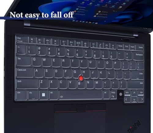 Keyboard Cover Skin for Lenovo ThinkPad X1 Carbon Gen 13 / Gen 12 Laptop | Lenovo Gen 13 12 ThinkPad X1 Carbon 14" Keyboard Protector(NOT fit for ThinkPad X1 Carbon 11th 10th 9th 8th 6th 5th) - color: Clear