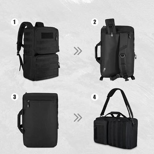 3-in-1 Laptop Briefcase for Men, 15.6 Inch Convertible Work Bag