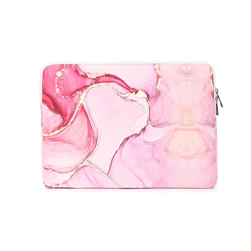 Pink Marble Laptop Sleeve Case Bag with Pocket for MacBook Air 13 inch,iPad Pro 13 inch and 12.5 inch-13.3 inch Laptops - color: Pink Marble, size: 12.5 inch-13.5 inch