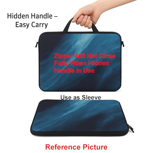 13.3 Inch Neoprene Laptop Sleeve Bag Carrying Case with Hidden Handle Design Compatible with MacBook Air Ultrabook, Chromebook - Cherry Blossoming - color: 3003, size: 13 - 13.3 Inch