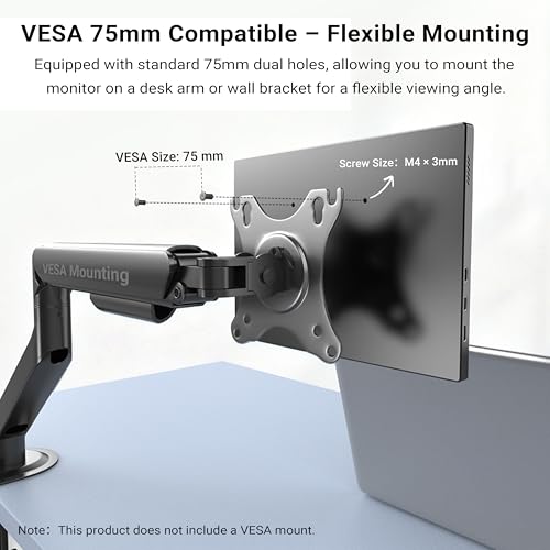 MINIX SF10T Portable Monitor 10.5 inch Touchscreen Laptop Monitor IPS 178° Wide-Viewing/Built-in Dual Speakers Low Blue-Light/HDR Eye Care External Screen w/Smart Cover for Mac PC Xbox PS4/5 Switch - size: 10.5 inch